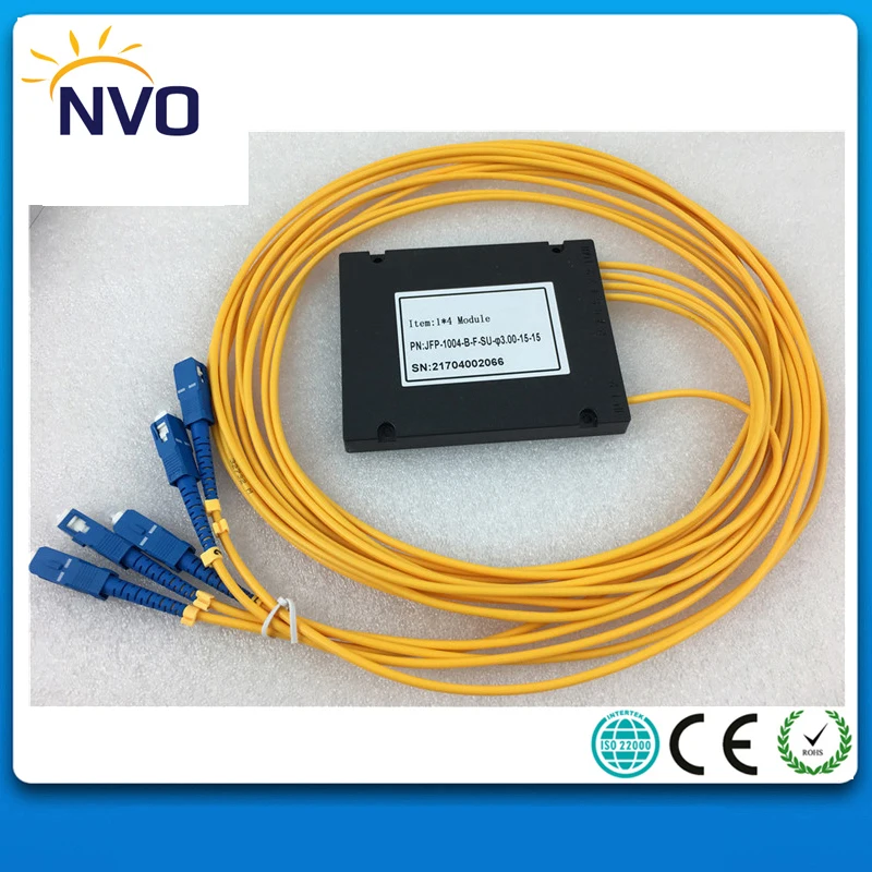 Бесплатная доставка 1x4 ABS Box PLC сплиттер модуль 1*4 FC/UPC Волоконно Оптический