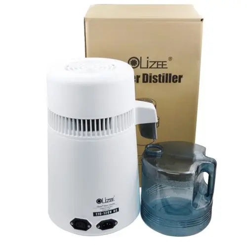 Olizee 4L Stainless Steel Pure Water Distiller Water Filter Distilled Water Stainless