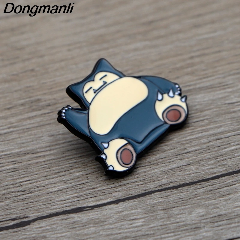L3361 Snorlax Декоративный металл эмалированные Броши мультфильм творческие металлические броши Джинсовая Шляпа значок воротник ювелирные изделия 1 шт