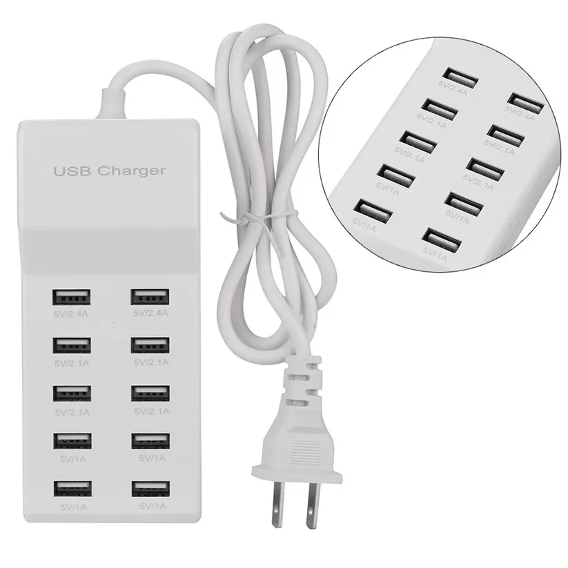Зарядное устройство CARPRIE s 2 0 с 10 портами многофункциональная USB штепсельная вилка