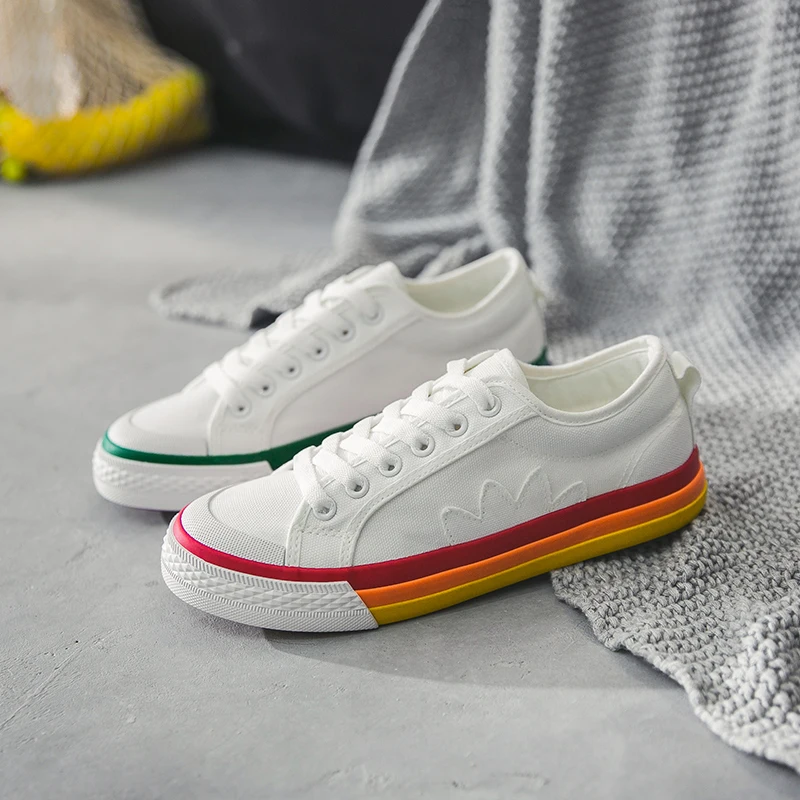 Женские холщовые кроссовки на плоской подошве Кроссовки больших размеров 35 44 для