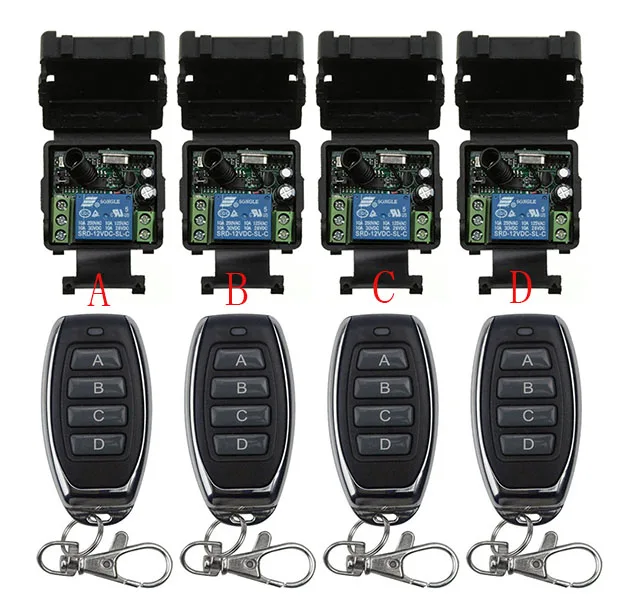DC12V 24V 1CH мини Беспроводной РЧ пульт дистанционного управления Управление