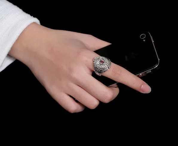 Кольцо из чистого серебра S925 с открытым корпусом Непала|pure silver|ring ringring silver |