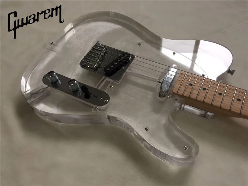 Электрогитара/гитара Gwarem luck star tele/акриловый корпус/гитара в Китае|tele guitar|electric