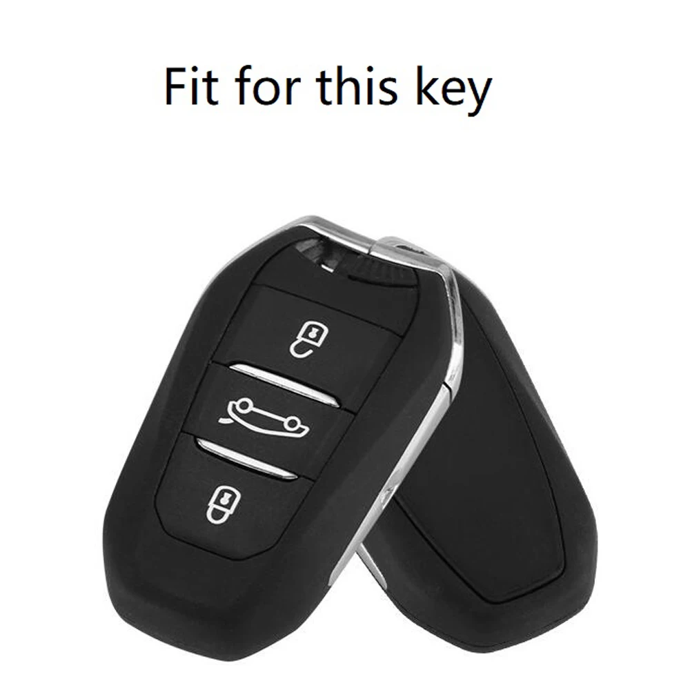 Мягкий чехол для ключей из ТПУ для PEUGEOT 2008/301/307/3008/308/407/408/4008/508/3 кнопки, мягкая сумка для ключей