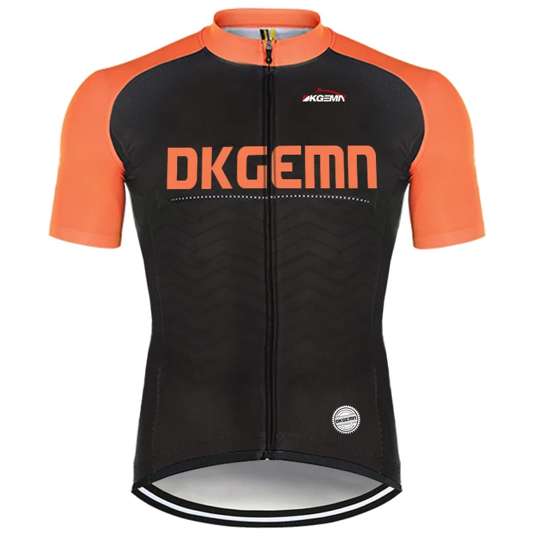 

Men's Cycling Jersey Orange Black Roupa Ciclismo Short Sleeve Breathable Quick Dry Outdoor Sports MTB Road Riding Bicycle Shirt