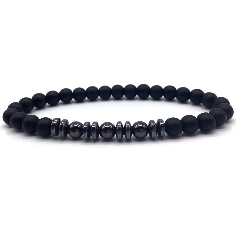 Мужские браслеты из бисера с тигром и камнем 6 мм классический браслет
