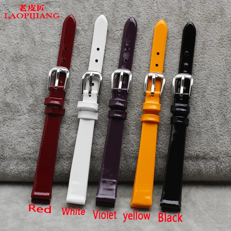 Детский ремешок для часов 6 мм 8 10 из натуральной кожи с пряжкой нержавеющей стали