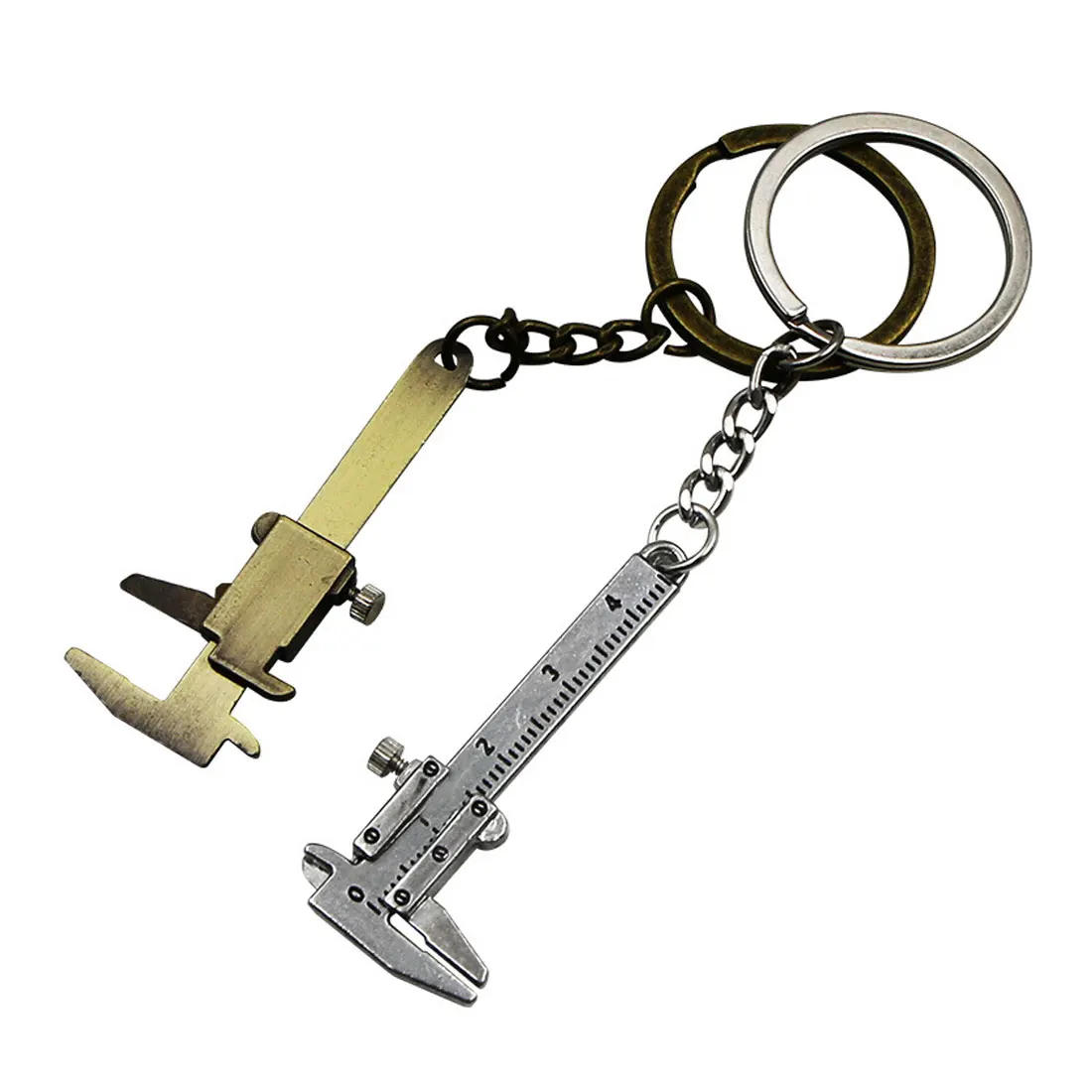 Специальный NoveltyKeychain/цепь инструмент подвеска портативный инструмент мини штангенциркуль брелок цинковый сплав измерительные инструменты