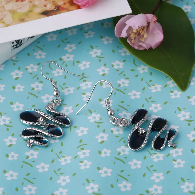 Элегантная женская подвеска с синим кристаллом ювелирные изделия модный бренд