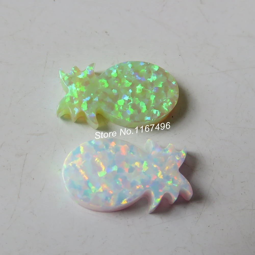 20 шт./лот смешанные цвета ананас опал 8х14 мм искусственный Фрукты Ананас