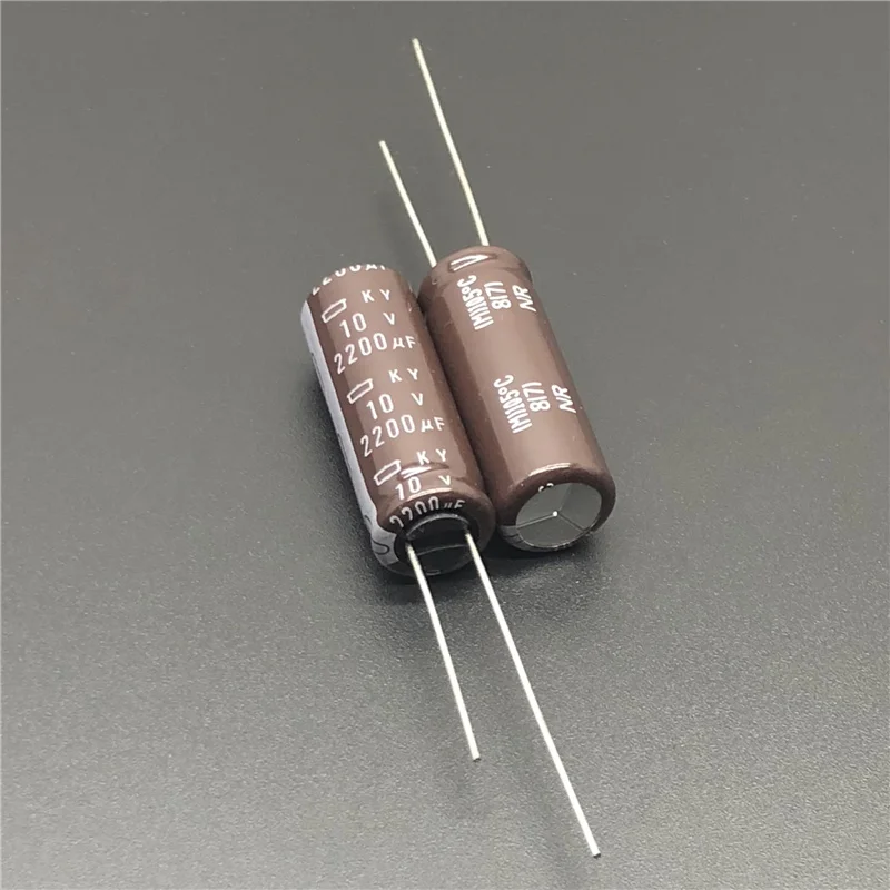 

10Pcs/50Pcs 2200uF 10V NCC KY Series 10x30mm Low ESR 10V2200uF Aluminum Electrolytic Capacitor