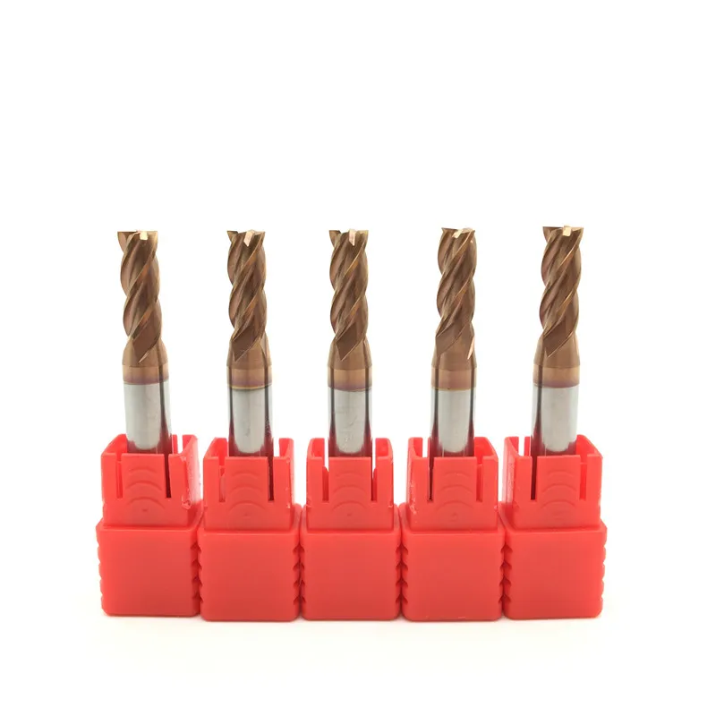 5 шт. HRC60 мм твердосплавные торцевые фрезы торцевая фреза D5X13XD6X50L с 4 канавками