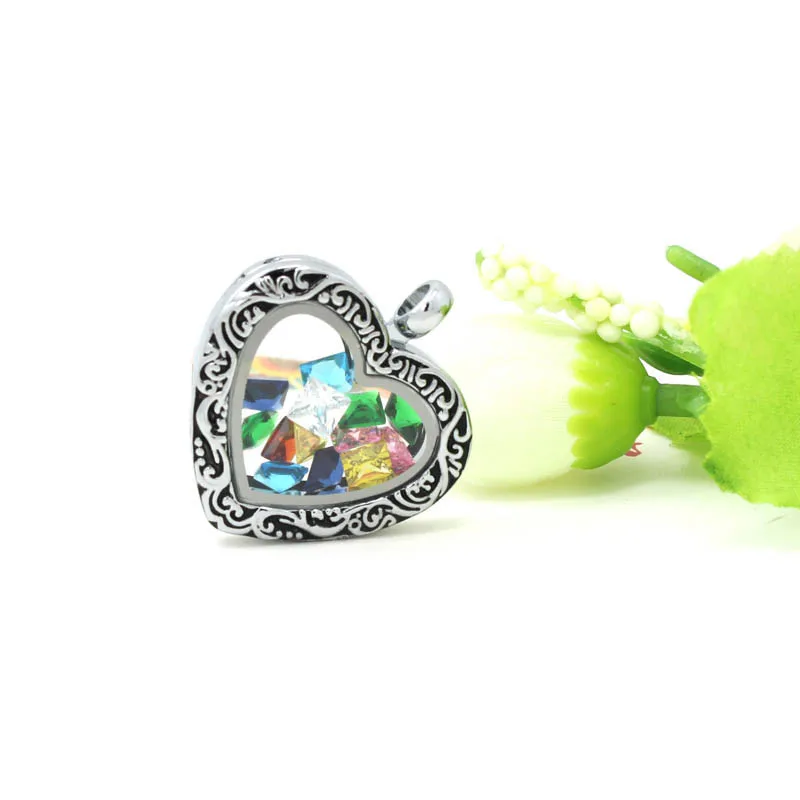 Diylocket 12 шт./лот циркониевые квадратные камни талисманы цветов Flating для Diy подходит