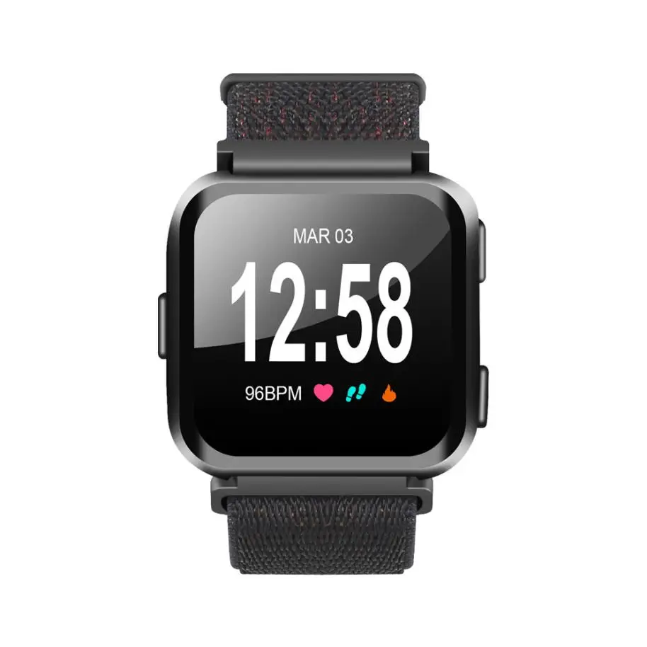 Сменный тканый нейлоновый браслет спортивные часы ремешок для Fitbit Versa смарт