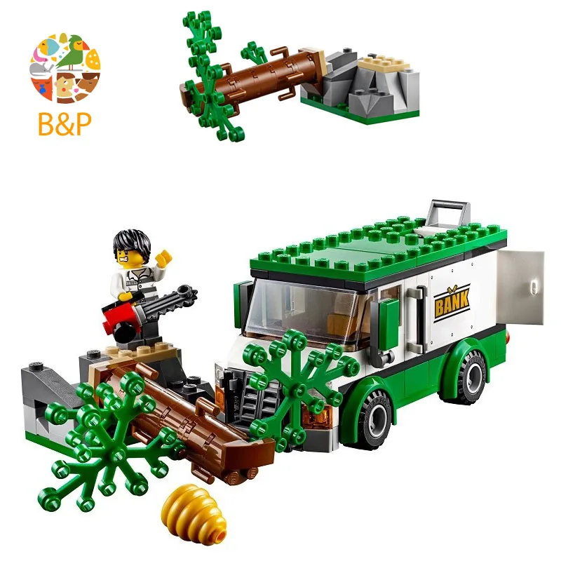 Legoing 60175 409 шт. Сити серии горная река ограбление Модель Building Block образования DIY