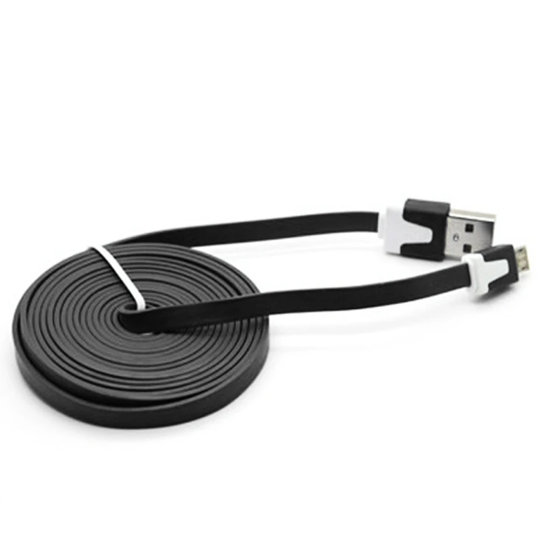 1 м/3 М прочный плоский usb-кабель для передачи данных, зарядный кабель для samsung для телефонов huawei Android