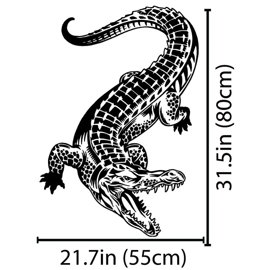 Настенная Наклейка крокодил художественный декор наклейка виниловая Съемная s
