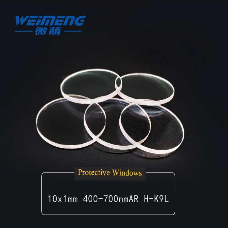 Weimeng 10*1 мм 400 700nmAR лазерные защитные линзы круговой и Плано H K9L материал для