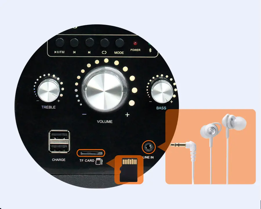 ТП-беспроводной портативный Bluetooth динамик домашний кинотеатр громкоговоритель