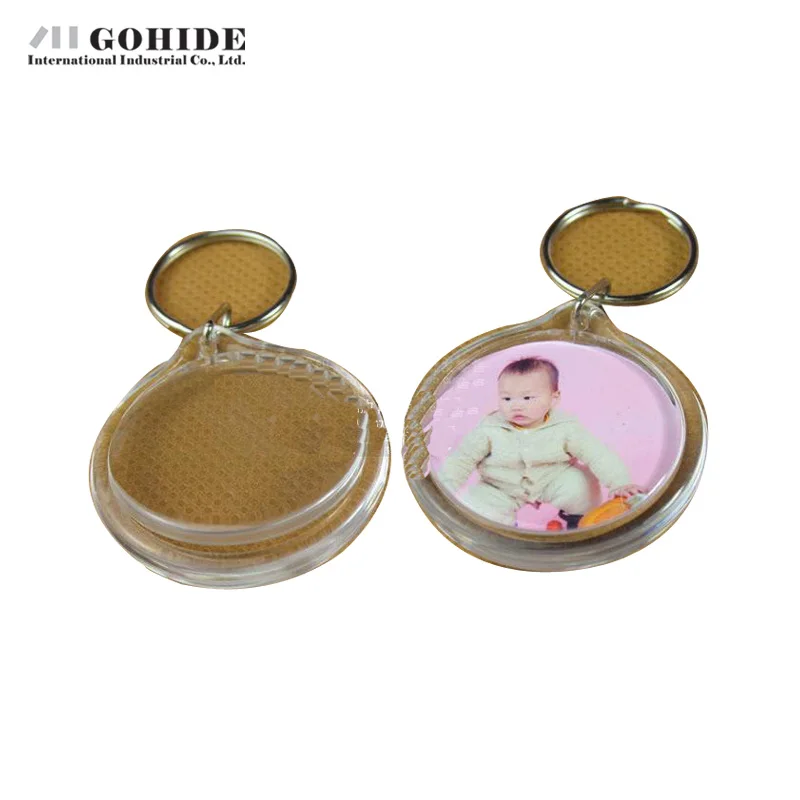 JUH Modern Transparent Irregular Portable Photo Frames A Pack(10pcs) Of Circle Keychain Plastic Acrylic Key Chain | Дом и сад
