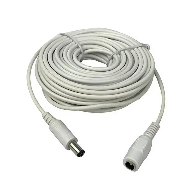 Dc 12 v удлинитель питания 10 м(30 футов) 2,1x5,5 мм для камеры видеонаблюдения s ip-камера Dvr автономный в белом Color-WPC10M