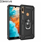 Роскошный армированный Мягкий противоударный чехол для Huawei Y6 2019 MRD-LX1F Y6 Pro MRD-LX2 Y6 Prime 2019 MRD-LX3, силиконовый бампер, Жесткий Чехол из поликарбоната