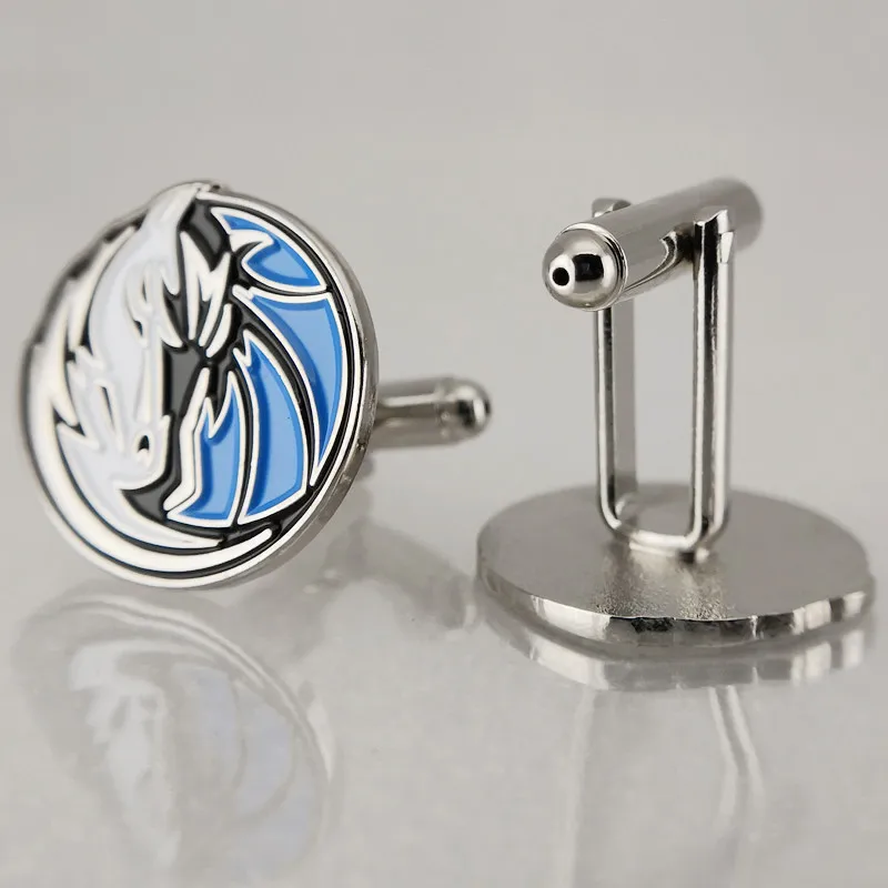 Dallas Mavericks Запонки Dallas_Mavericks Denver_Nuggets Detroit_Pistons Houston_Rockets los_angeles_clippers Los_Angeles_Lakers - Окраска металла: Dallas Mavericks