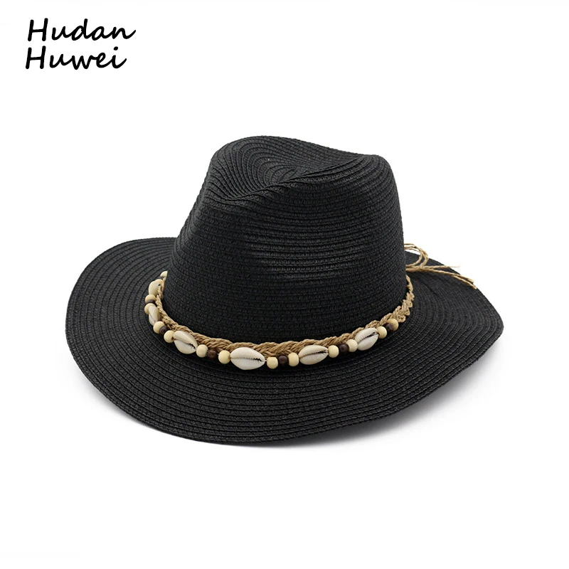 Летняя женская соломенный джазовый шляпа дамские фетровые шляпы с кисточкой