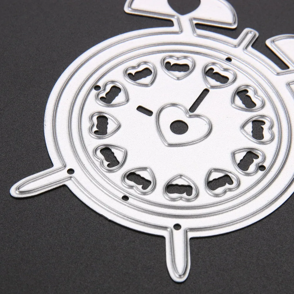 Прекрасный будильник металлические режущие штампы шаблон трафареты для DIY