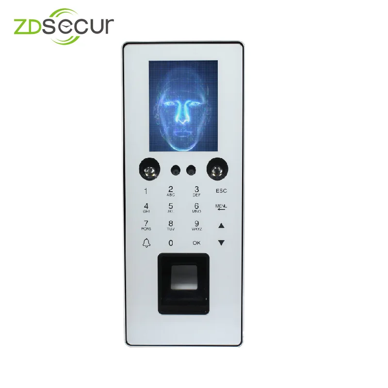 

Fingerprint Access control with 1000 face Recognition Time Attendance and Access Control Machine with Keypad ZDF1