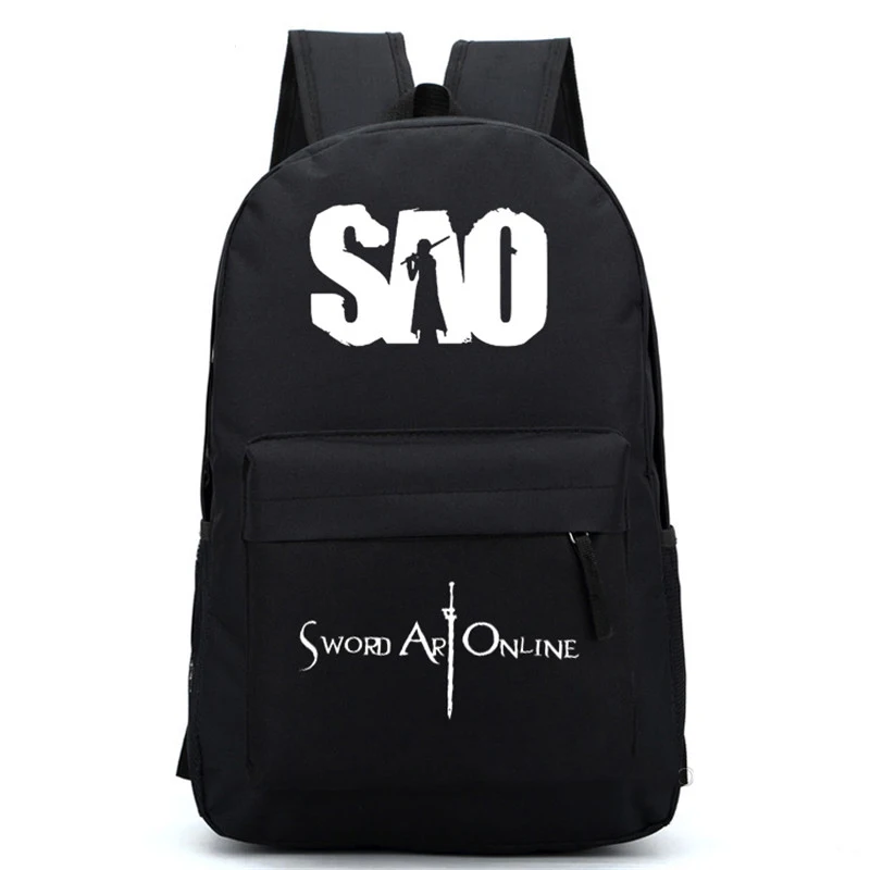 Рюкзак унисекс с принтом SAO новый дизайн сумка на плечо изображением меча онлайн