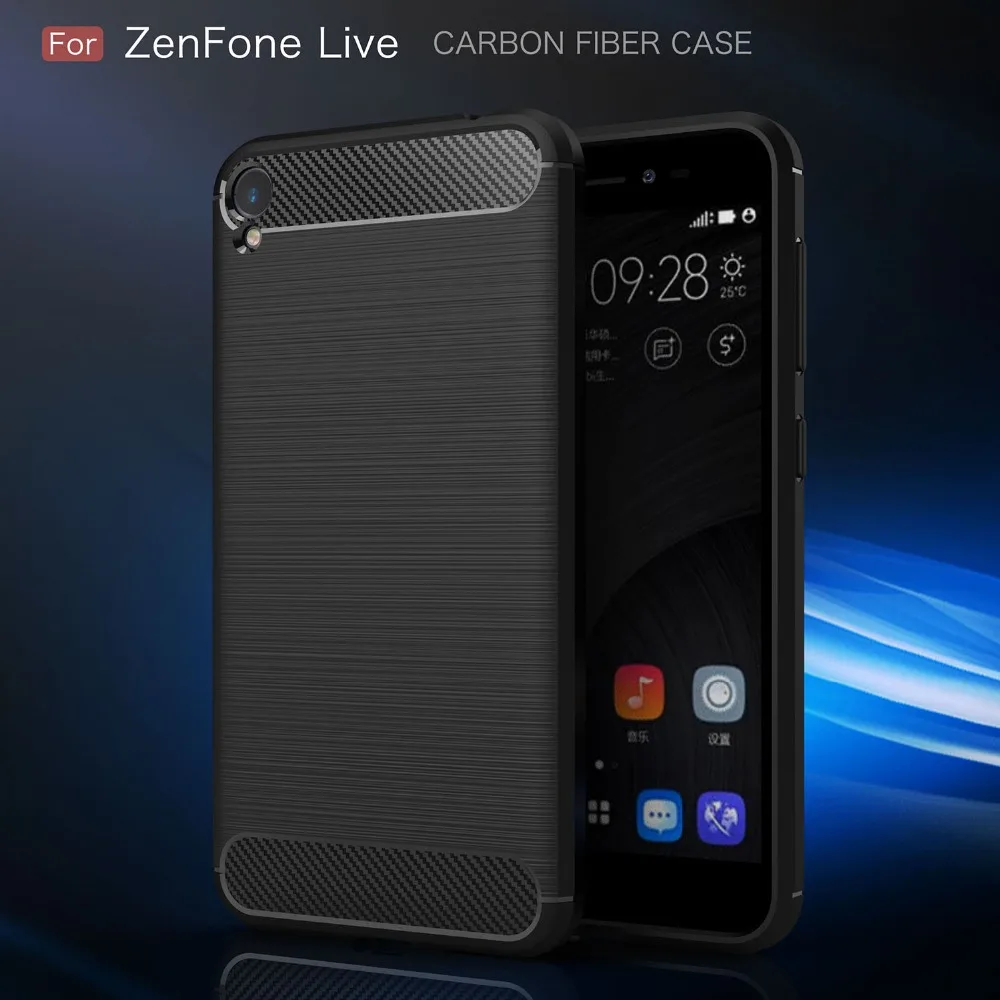Чехол из углеродного волокна 5 0 дюйма для Asus Zenfone Live Zb501Kl чехол чехол-накладка