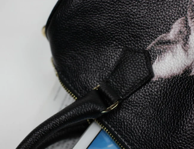 Женские сумки из натуральной яловой кожи jiniani черные базовые в стиле Бостона