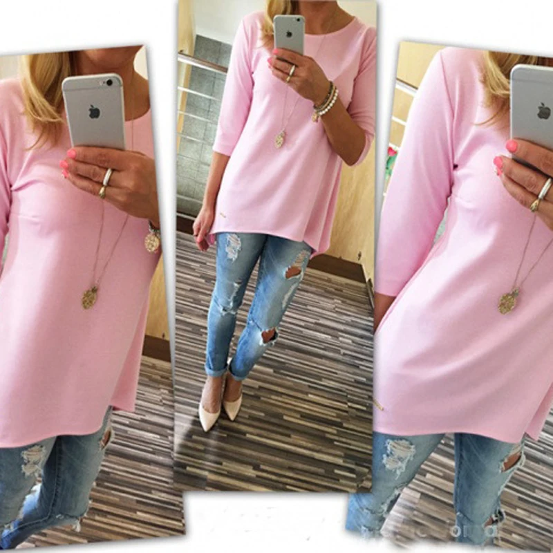 2018 новые модные женские туфли Карамельный цвет свободные офисные блузка 3/4