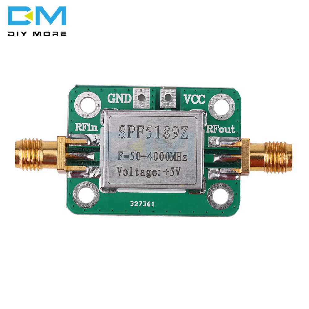 LNA 50-4000 МГц RF SPF5189 NF 0.6dB низкий уровень шума усилитель сигнала приемник плата беспроводной связи модуль с защитным корпусом