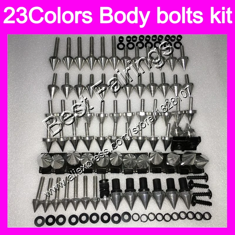 

Обтекателя Болты полный винт комплект для KAWASAKI комбинезоны ZX6R 03 04 05 06 ZX-6R 6 R ZX 6R 2003 2004 2005 2006 полный средства ухода за кожей винты гайки