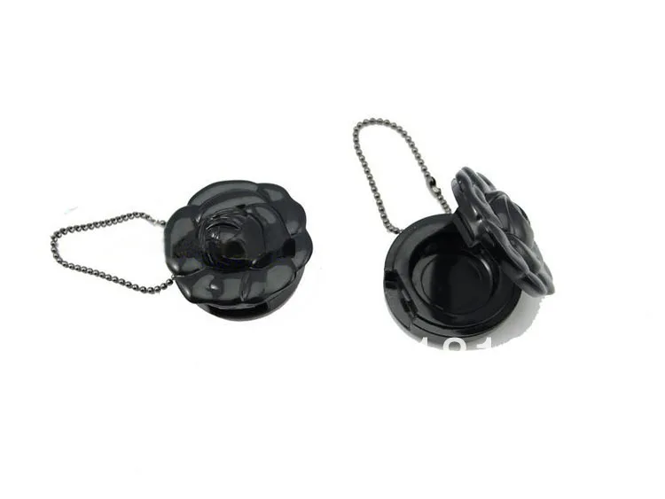 Rose Eye Shadow Box Empty Jar Fashion Black DROP SHIPPING |