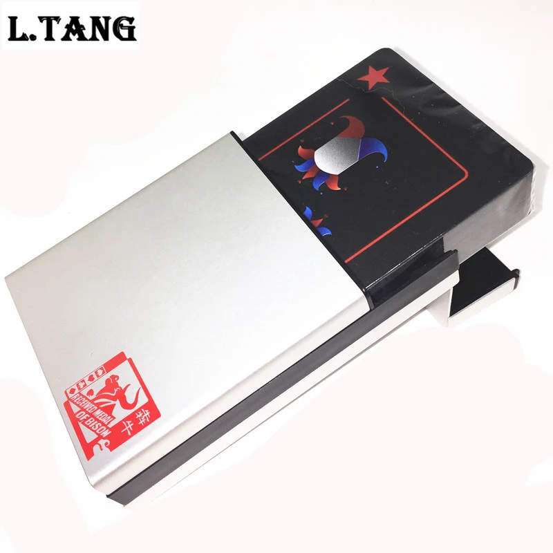 Водонепроницаемый ПВХ покер с алюминиевой коробке Высокое качество черные