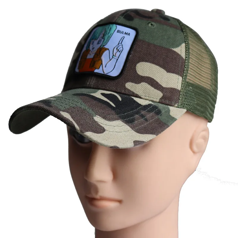 COLOR 36 Новая брендовая бейсбольная кепка Goku Dragon Ball Snapback, Высококачественная хлопковая кепка для мужчин и женщин в стиле хип-хоп, шляпа для папы, сетчатая Кепка, Прямая поставка - Цвет: COLOR 36