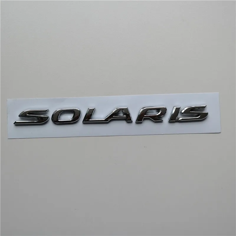 Течениедесяти Королевство слово Solaris автомобиль задний багажник ABS Chrome 3D письмо