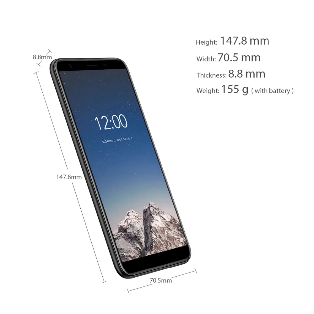 Телефон Vernee M3, 5,5 дюймов, 3 ГБ ОЗУ, 32 Гб ПЗУ, две камеры, ультра тонкий, для лица, ID, 13 МП+ 5 МП, Android 8,1, мобильные телефоны