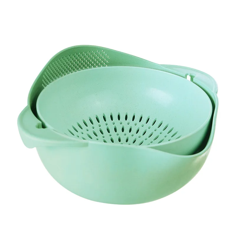 Двойной Слои корзина для белья капает творческий поворотный фрукты диск Кухня