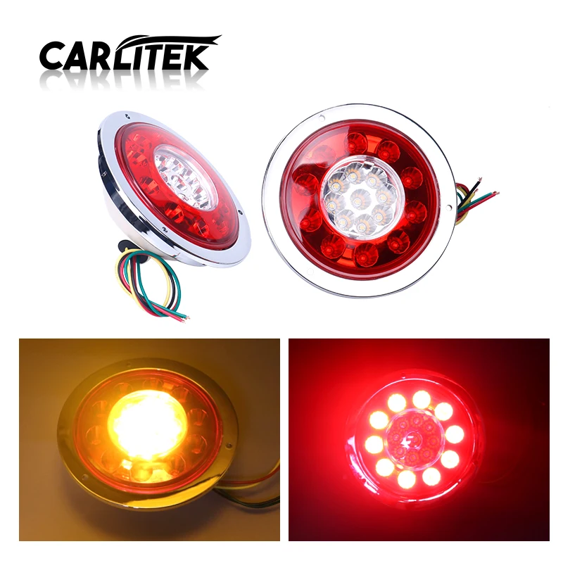 CARLitek 2 шт. круглый 19 Led грузовик прицеп задний фонарь стоп Стоп сигнал поворота