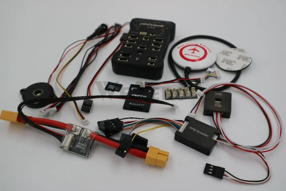 Контроллер полета Pixhawk PX4 PIX 2.4.8 + 433/915 Телеметрия M8N GPS мини OSD PM переключатель