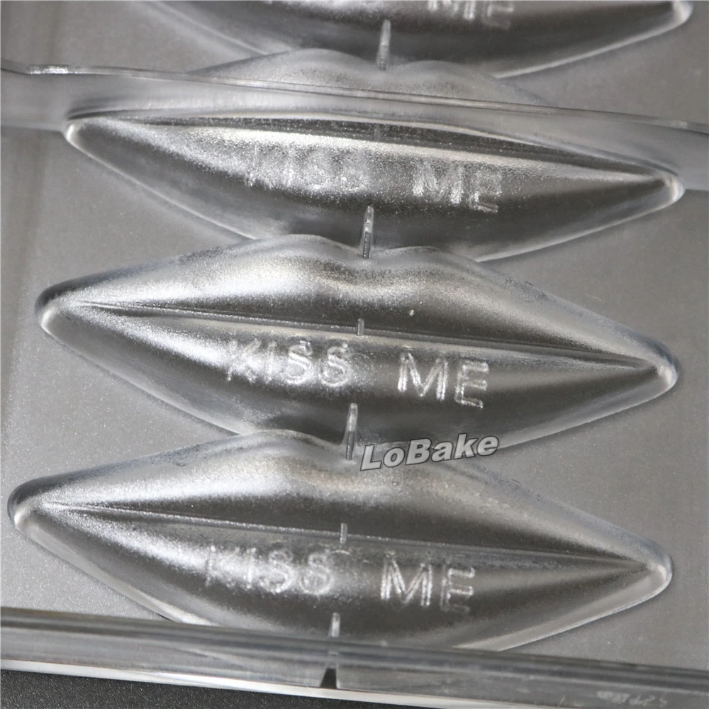 Высококачественная пикантная форма для губ с английским словом kiss me PC