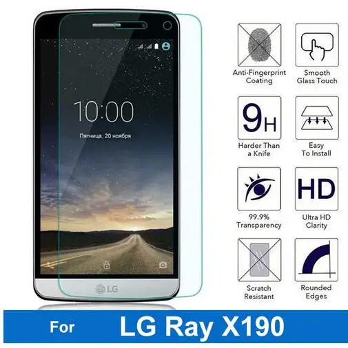 0 26 мм 9H защитное закаленное стекло для LG Ray X190 F670 5 дюймов Защита экрана Передняя