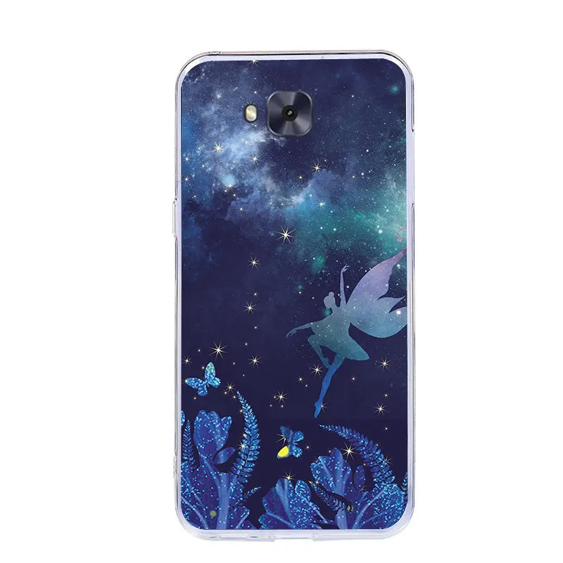 NORLSTY Phone Cover For Asus Zenfone 4 Selfie ZD553KL Case Soft TPU Silicon 5.5&quot Cases Cartoon |