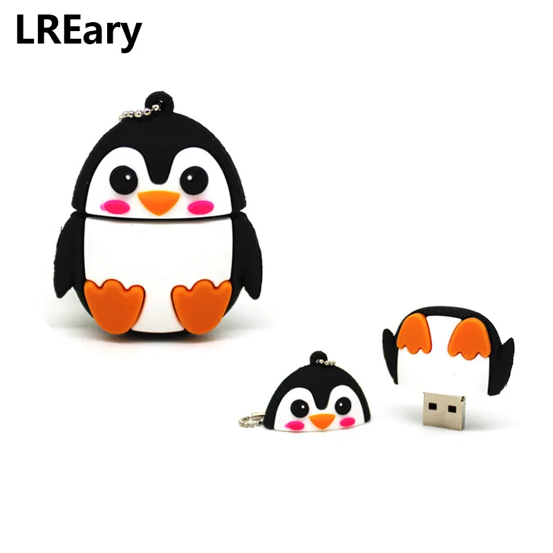 Новый милый usb флеш накопитель в виде животного пингвина/Пчелы/Совы/лисы U карта