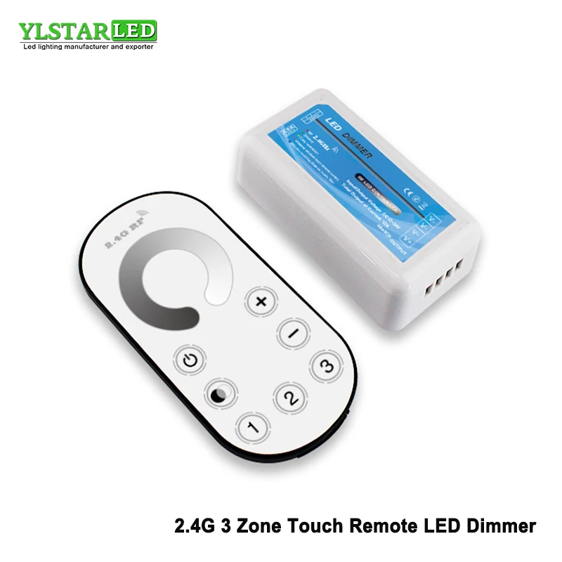 YLSTAR ультра тонкий RF беспроводной 2 4G 3 Zone 12V 24V сенсорный пульт дистанционного